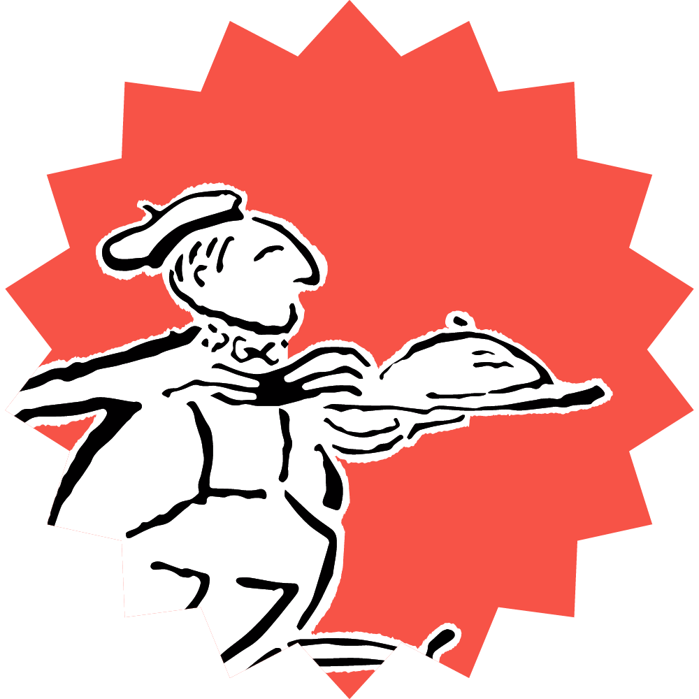 Estampa roja del gastrojuego de fidelización de Casa Dani