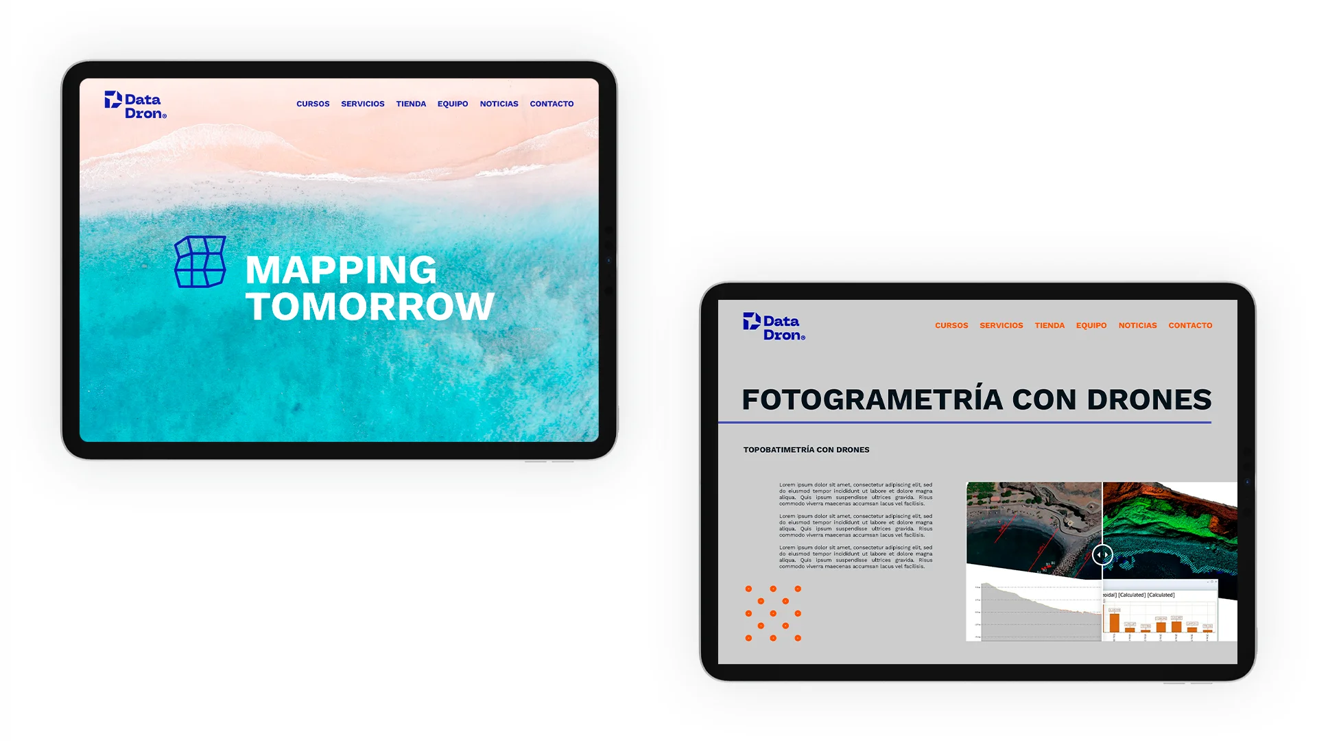 Imagen del proyecto de branding tecnológico Datadron – captura 16