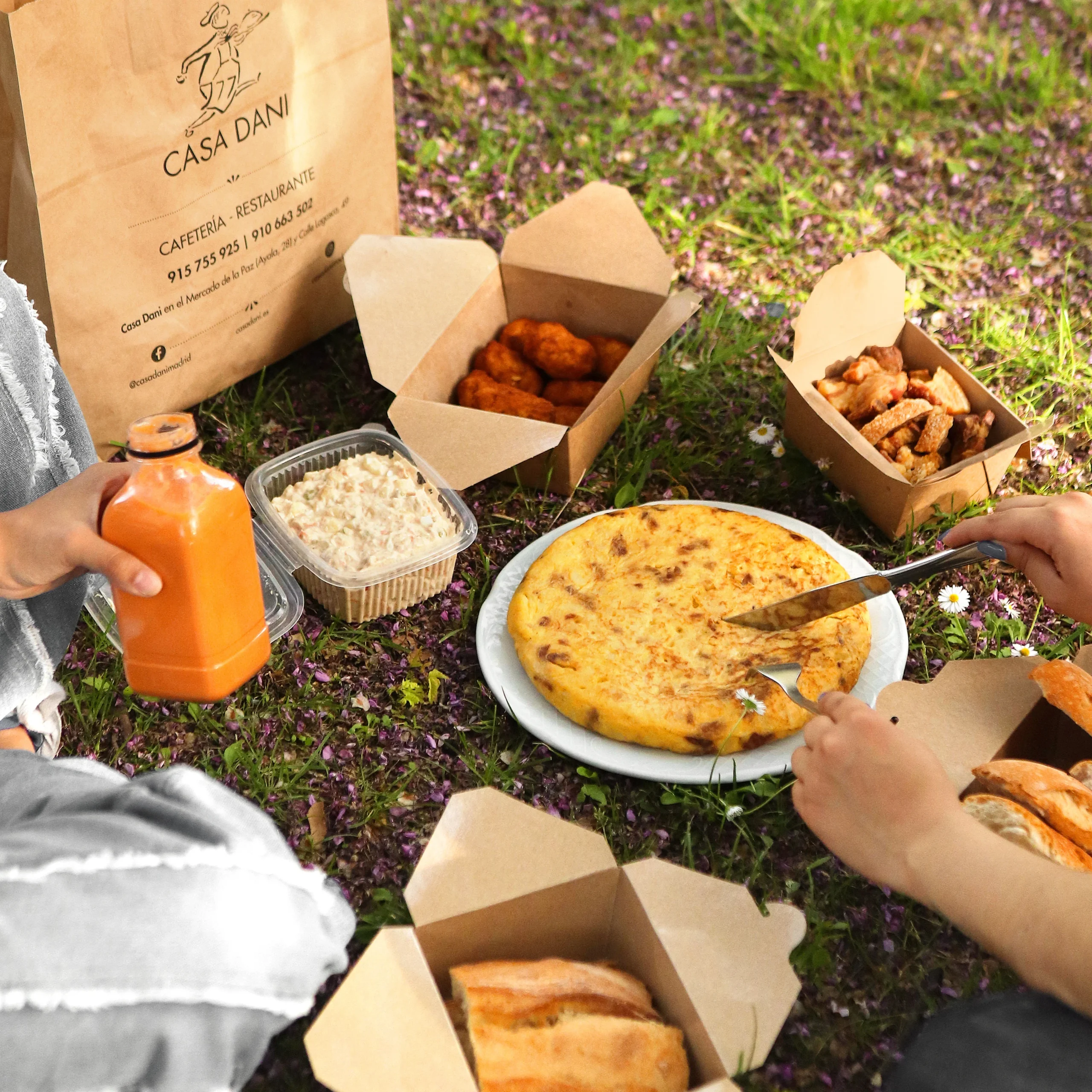 Ilustración de PICNIC RETIRO para el gastrojuego de fidelización de Casa Dani